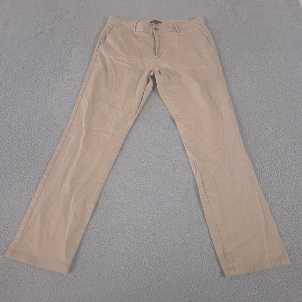 Banana Republic Pants Mens 36x34 Tan Relaxed Tapered Leg Stretch Chino Khakis